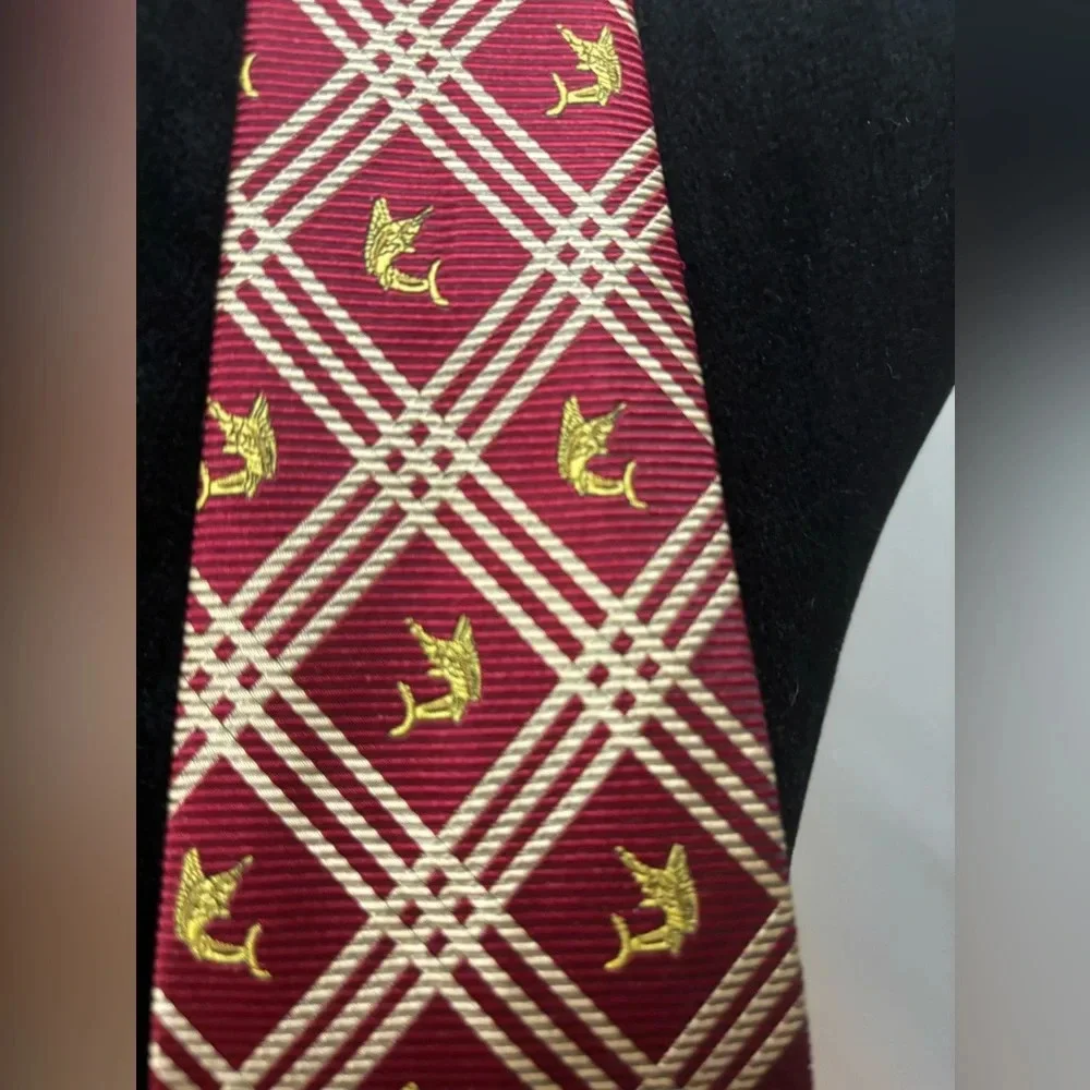 Tommy Bahama Men's Neck Tie Silke red and gold